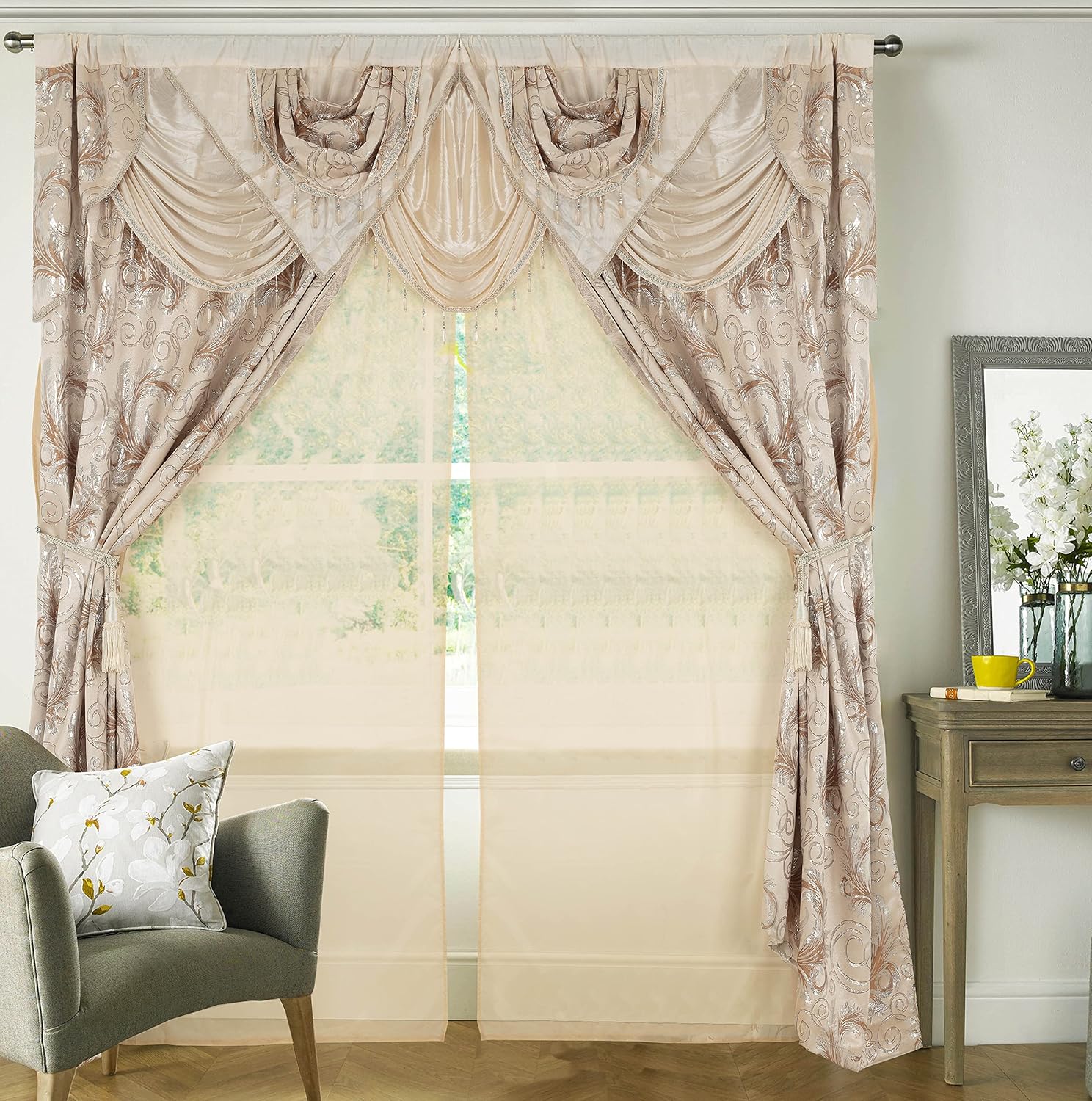 Jacquard Fabric Window Curtain
