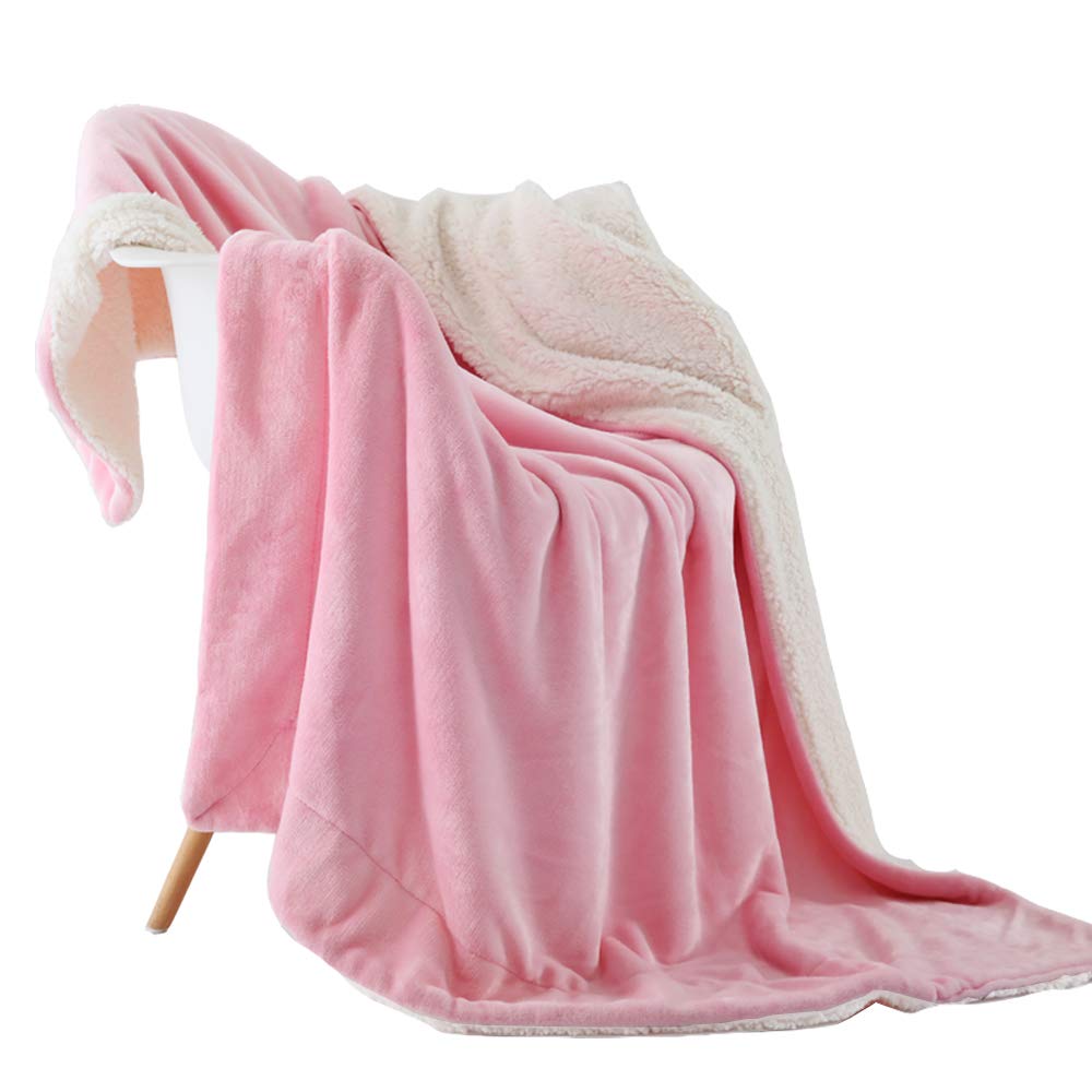 NANPIPER Sherpa Blanket Twin Thick Warm Blankets for Winter Bed Super Soft Fuzzy Flannel Fleece/Wool Like Reversible Velvet Plush Fabric(Light Grey Twin Size 60"x80")