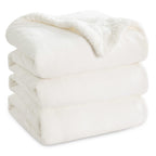 Bedsure GentleSoft Sherpa Fleece Queen Blankets for Bed, Non-Heated, Thick and Warm Throw for Women and Men, Soft Fuzzy Plush Queen Blanket for Winter, Grey, 90x90 Inches