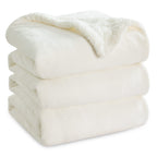 Bedsure GentleSoft Sherpa Fleece Queen Blankets for Bed, Non-Heated, Thick and Warm Throw for Women and Men, Soft Fuzzy Plush Queen Blanket for Winter, Grey, 90x90 Inches