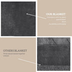 COOVA Oversized King Fleece Blanket 120x120 inches, Soft Cozy Warm Giant Extra Large 10'x10' Blanket for Bed, Sofa, Couch,Travel, Camping, California Huge Flannel Big Throw Blanket, Dark Grey