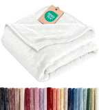 Ultra Soft Fleece Blanket Queen Size - Flannel Fleece Luxury Queen Blanket - Lightweight for Couch Bed Chair - Thick, Warm and Breathable - All Season Cozy Fuzzy, Anti-Static Microplush Bedding, Grey