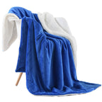 NANPIPER Sherpa Blanket Twin Thick Warm Blankets for Winter Bed Super Soft Fuzzy Flannel Fleece/Wool Like Reversible Velvet Plush Fabric(Light Grey Twin Size 60"x80")