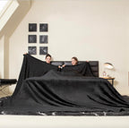 COOVA Oversized King Fleece Blanket 120x120 inches, Soft Cozy Warm Giant Extra Large 10'x10' Blanket for Bed, Sofa, Couch,Travel, Camping, California Huge Flannel Big Throw Blanket, Dark Grey