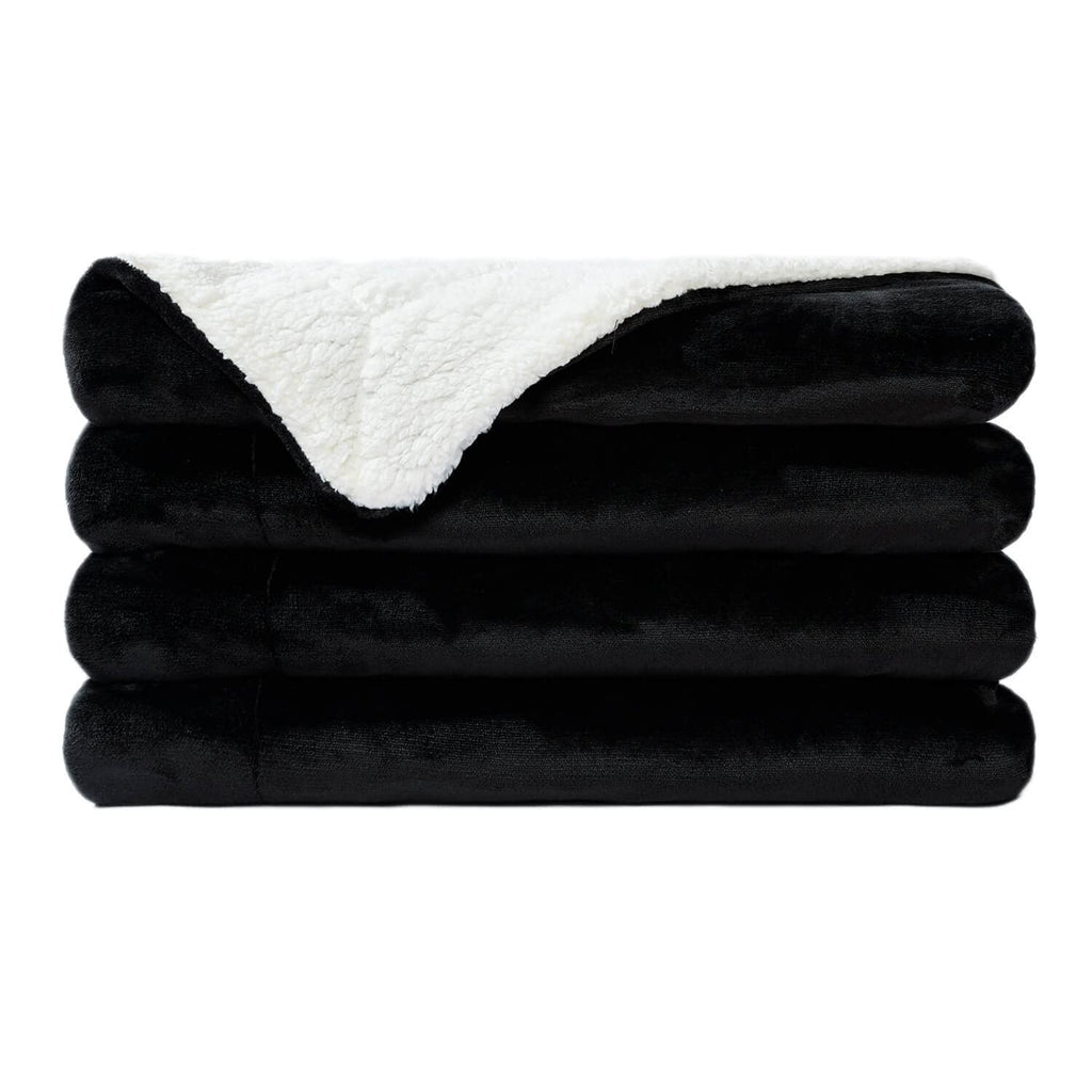 NANPIPER Sherpa Blanket Twin Thick Warm Blankets for Winter Bed Super Soft Fuzzy Flannel Fleece/Wool Like Reversible Velvet Plush Fabric(Light Grey Twin Size 60"x80")
