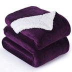 NANPIPER Sherpa Blanket Twin Thick Warm Blankets for Winter Bed Super Soft Fuzzy Flannel Fleece/Wool Like Reversible Velvet Plush Fabric(Light Grey Twin Size 60"x80")