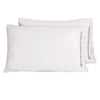 Striped Linen Pillow Cases Set of 2,20"x30" Standard/Queen Size,100% French Natural Flax Soft Linen Pillowcases,Natural Stripe