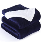 NANPIPER Sherpa Blanket Twin Thick Warm Blankets for Winter Bed Super Soft Fuzzy Flannel Fleece/Wool Like Reversible Velvet Plush Fabric(Light Grey Twin Size 60"x80")