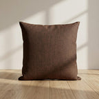 20×20 Inch Natural White Stripe 100% Linen Throw Pillow Cover with Invisible Zipper for Sofa Bed