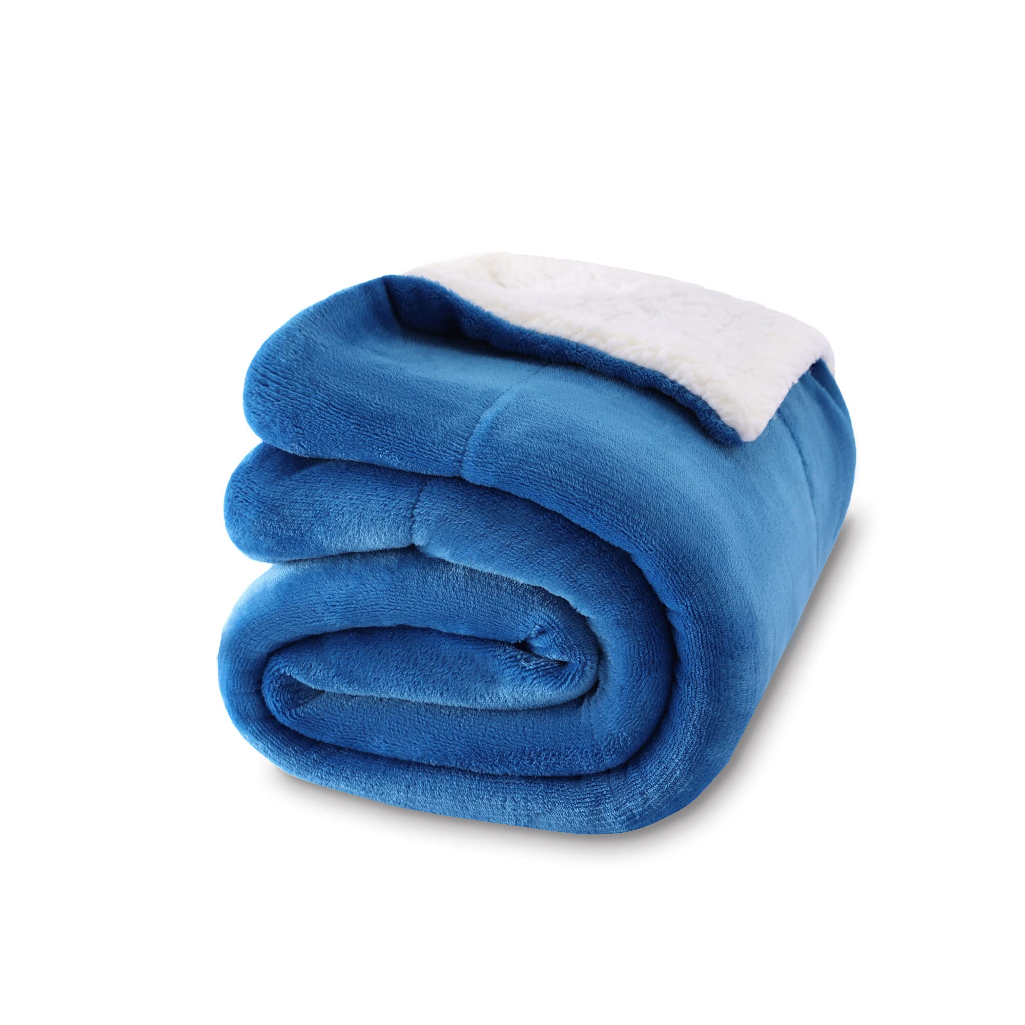 NANPIPER Sherpa Blanket Twin Thick Warm Blankets for Winter Bed Super Soft Fuzzy Flannel Fleece/Wool Like Reversible Velvet Plush Fabric(Light Grey Twin Size 60"x80")