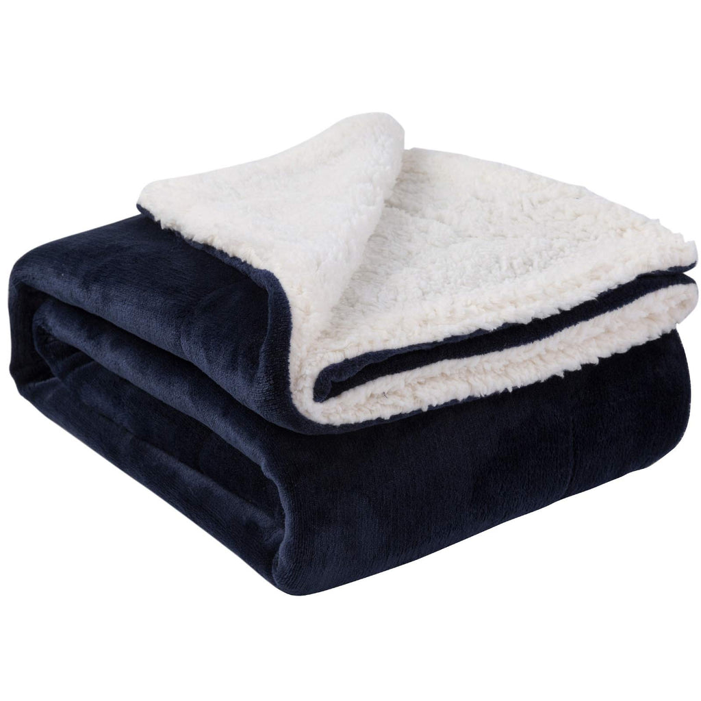 NANPIPER Sherpa Blanket Twin Thick Warm Blankets for Winter Bed Super Soft Fuzzy Flannel Fleece/Wool Like Reversible Velvet Plush Fabric(Light Grey Twin Size 60"x80")