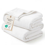 Bedsure GentleSoft Fleece Blanket Twin Size Cream - 300GSM Lightweight Plush Fuzzy Cozy Soft Warm Blanket for Bed, Sofa, Couch, Travel, Camping, 60x80 inches