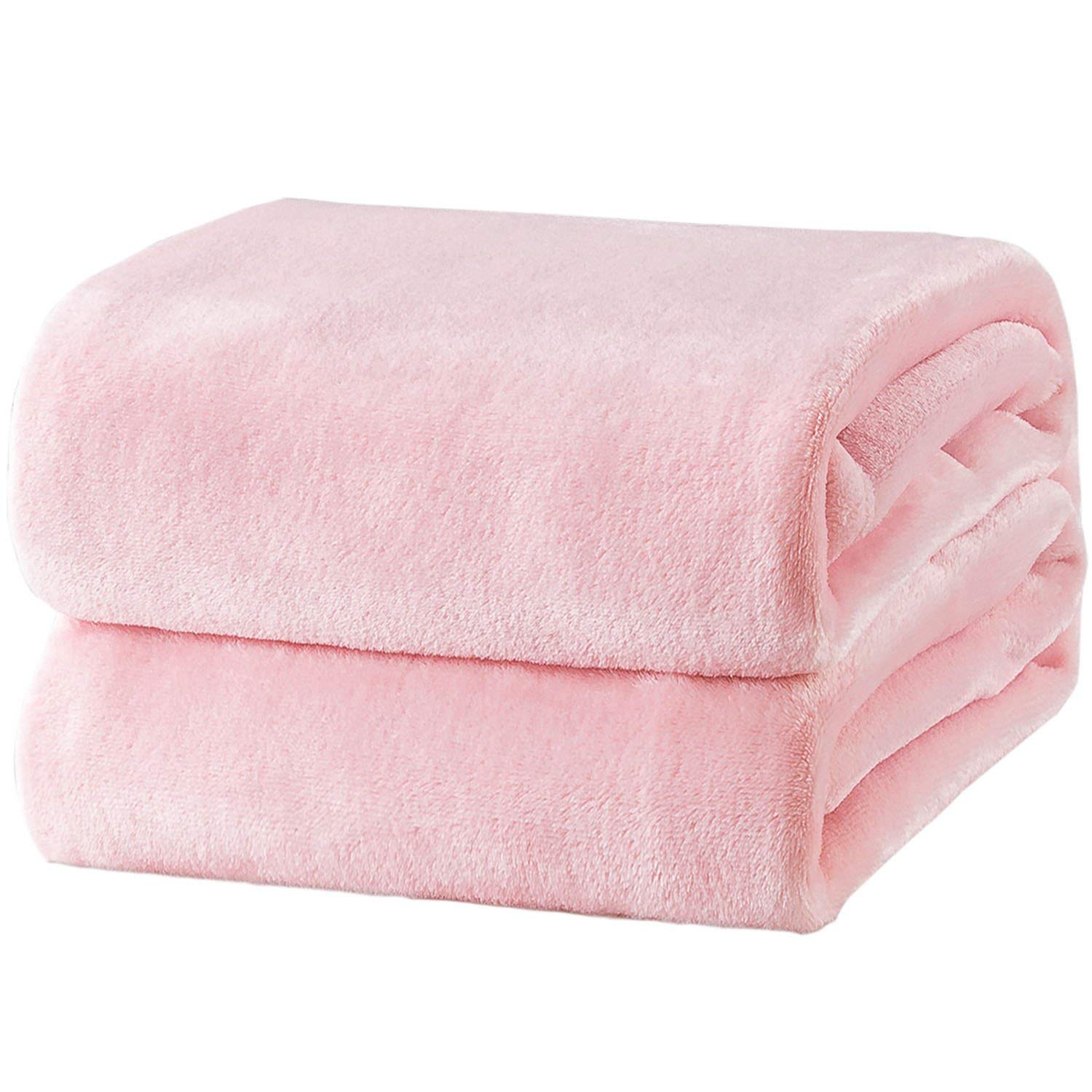 Bedsure GentleSoft Fleece Blanket Twin Size Cream - 300GSM Lightweight Plush Fuzzy Cozy Soft Warm Blanket for Bed, Sofa, Couch, Travel, Camping, 60x80 inches