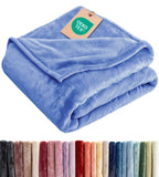 Ultra Soft Fleece Blanket Queen Size - Flannel Fleece Luxury Queen Blanket - Lightweight for Couch Bed Chair - Thick, Warm and Breathable - All Season Cozy Fuzzy, Anti-Static Microplush Bedding, Grey