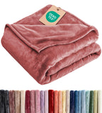 Ultra Soft Fleece Blanket Queen Size - Flannel Fleece Luxury Queen Blanket - Lightweight for Couch Bed Chair - Thick, Warm and Breathable - All Season Cozy Fuzzy, Anti-Static Microplush Bedding, Grey