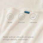 Bedsure GentleSoft Fleece Blanket Twin Size Cream - 300GSM Lightweight Plush Fuzzy Cozy Soft Warm Blanket for Bed, Sofa, Couch, Travel, Camping, 60x80 inches
