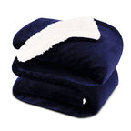 NANPIPER Sherpa Blanket Twin Thick Warm Blankets for Winter Bed Super Soft Fuzzy Flannel Fleece/Wool Like Reversible Velvet Plush Fabric(Light Grey Twin Size 60"x80")