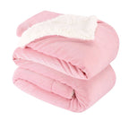 NANPIPER Sherpa Blanket Twin Thick Warm Blankets for Winter Bed Super Soft Fuzzy Flannel Fleece/Wool Like Reversible Velvet Plush Fabric(Light Grey Twin Size 60"x80")
