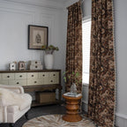vctops Vintage Floral Oil Painting Curtains with Tassels Set of 2 Panels Rod Pocket Thermal Insulated Room Darkening Window Curtains/Drapes for Bedroom Living Room (Coffee,59"x94")