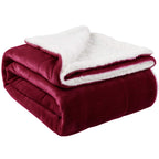 NANPIPER Sherpa Blanket Twin Thick Warm Blankets for Winter Bed Super Soft Fuzzy Flannel Fleece/Wool Like Reversible Velvet Plush Fabric(Light Grey Twin Size 60"x80")