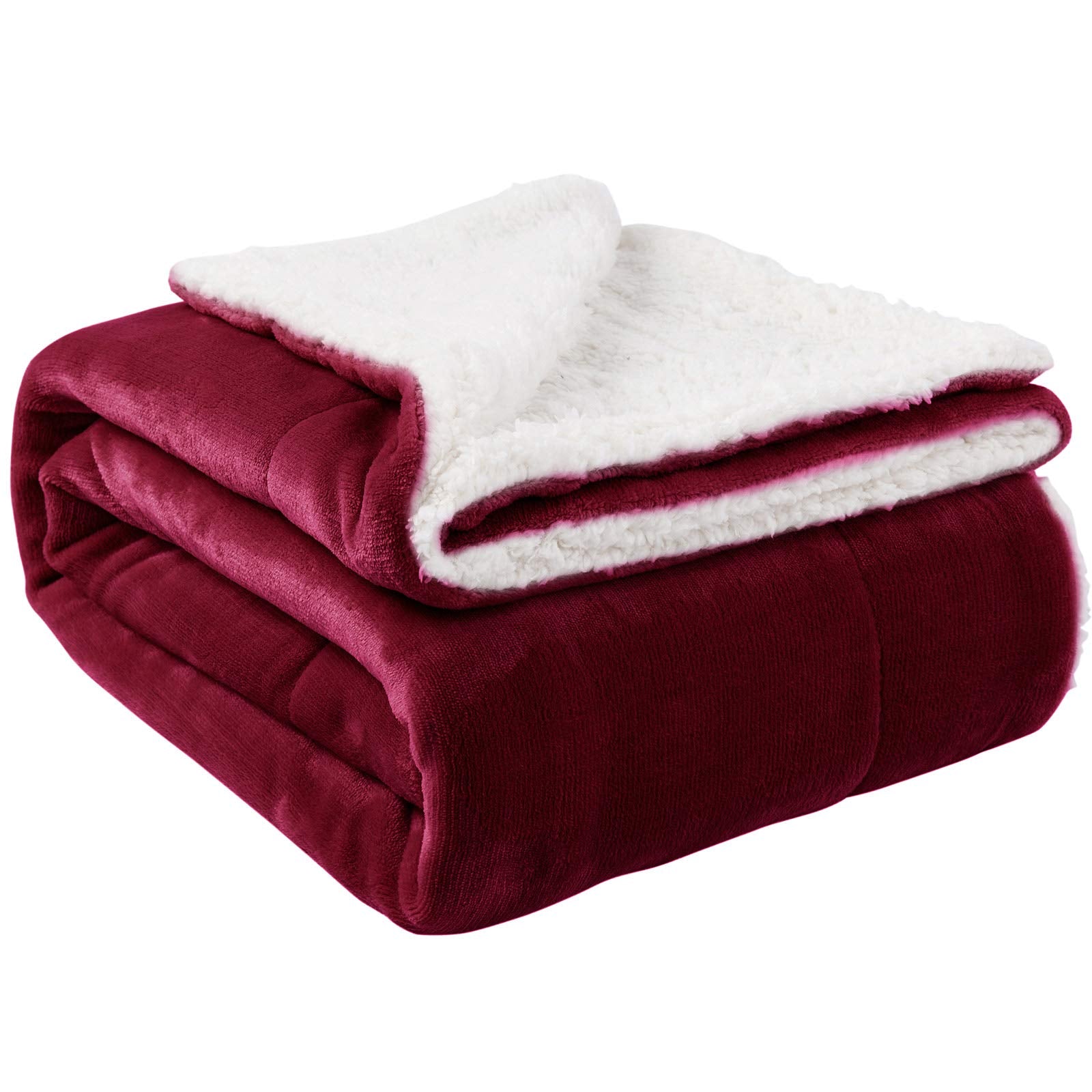 NANPIPER Sherpa Blanket Twin Thick Warm Blankets for Winter Bed Super Soft Fuzzy Flannel Fleece/Wool Like Reversible Velvet Plush Fabric(Light Grey Twin Size 60"x80")