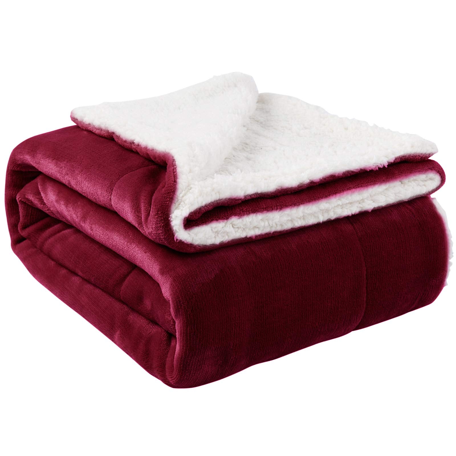 NANPIPER Sherpa Blanket Twin Thick Warm Blankets for Winter Bed Super Soft Fuzzy Flannel Fleece/Wool Like Reversible Velvet Plush Fabric(Light Grey Twin Size 60"x80")