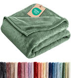 Ultra Soft Fleece Blanket Queen Size - Flannel Fleece Luxury Queen Blanket - Lightweight for Couch Bed Chair - Thick, Warm and Breathable - All Season Cozy Fuzzy, Anti-Static Microplush Bedding, Grey