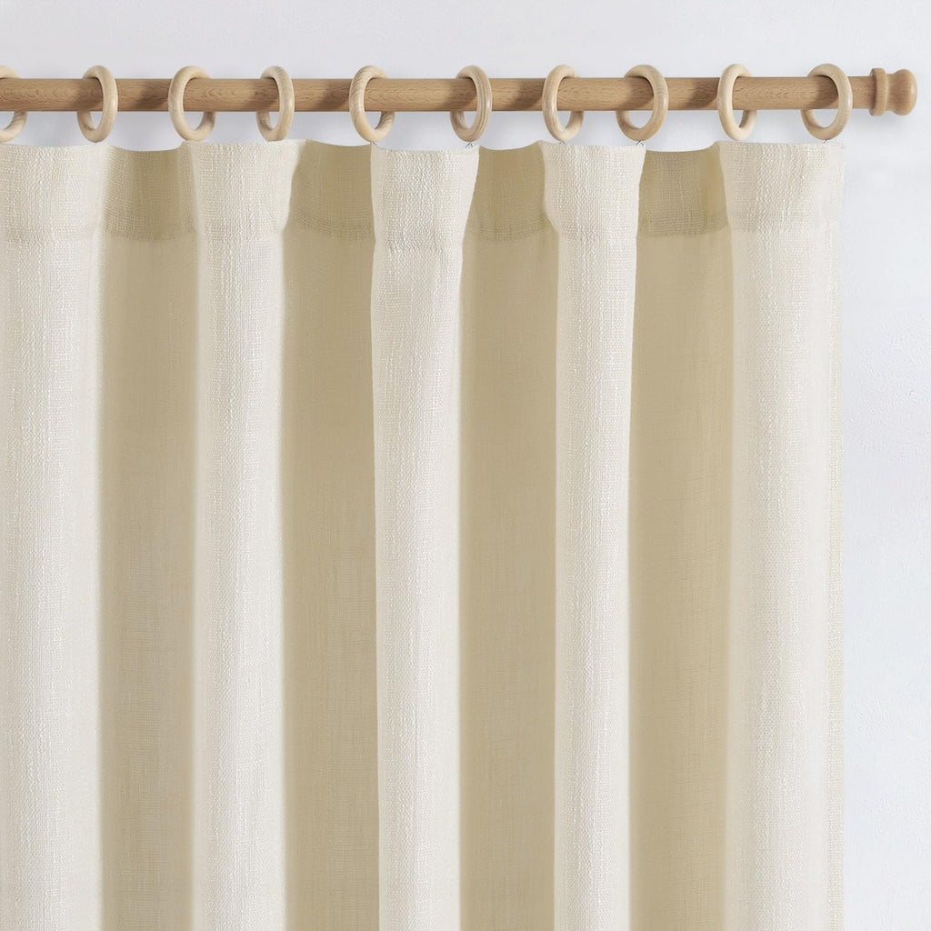 jinchan Taupe Printed Curtains Modern Jacquard Curtains with Herringbone Geometric Zigzag Pattern Room Darkening Drapes for Living Room Bedroom Grommet Top Window Treatments 63 Inch Length 2 Panels