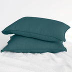 Striped Linen Pillow Cases Set of 2,20"x30" Standard/Queen Size,100% French Natural Flax Soft Linen Pillowcases,Natural Stripe