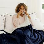 NANPIPER Sherpa Blanket Twin Thick Warm Blankets for Winter Bed Super Soft Fuzzy Flannel Fleece/Wool Like Reversible Velvet Plush Fabric(Light Grey Twin Size 60"x80")