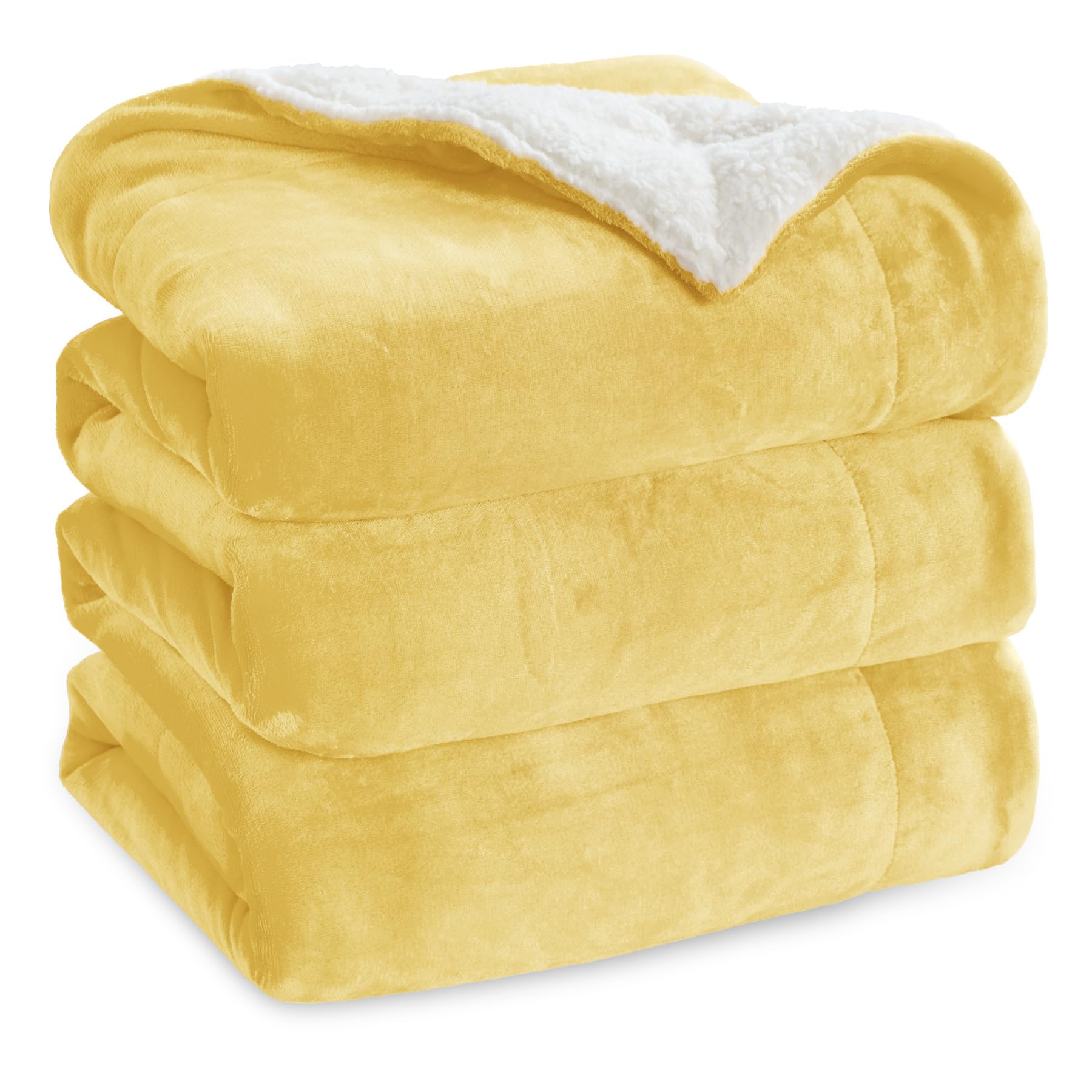 Bedsure GentleSoft Sherpa Fleece Queen Blankets for Bed, Non-Heated, Thick and Warm Throw for Women and Men, Soft Fuzzy Plush Queen Blanket for Winter, Grey, 90x90 Inches