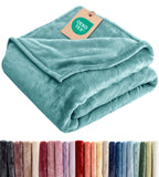 Ultra Soft Fleece Blanket Queen Size - Flannel Fleece Luxury Queen Blanket - Lightweight for Couch Bed Chair - Thick, Warm and Breathable - All Season Cozy Fuzzy, Anti-Static Microplush Bedding, Grey
