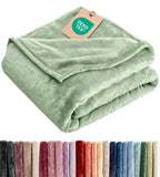 Ultra Soft Fleece Blanket Queen Size - Flannel Fleece Luxury Queen Blanket - Lightweight for Couch Bed Chair - Thick, Warm and Breathable - All Season Cozy Fuzzy, Anti-Static Microplush Bedding, Grey