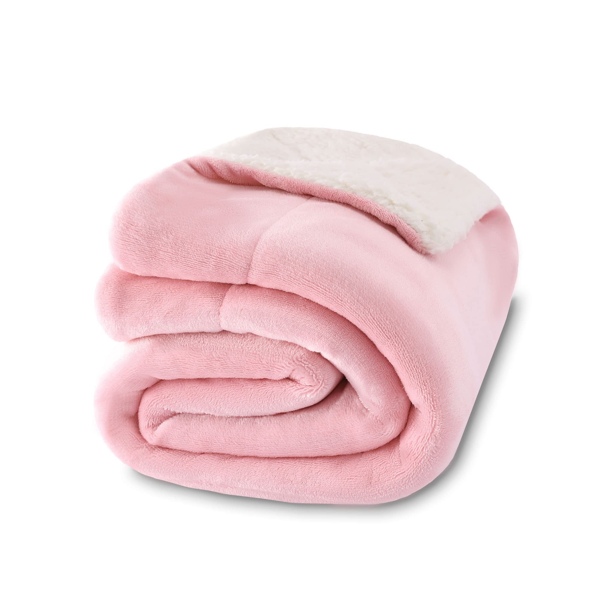 NANPIPER Sherpa Blanket Twin Thick Warm Blankets for Winter Bed Super Soft Fuzzy Flannel Fleece/Wool Like Reversible Velvet Plush Fabric(Light Grey Twin Size 60"x80")