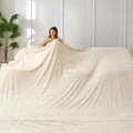 COOVA Oversized King Fleece Blanket 120x120 inches, Soft Cozy Warm Giant Extra Large 10'x10' Blanket for Bed, Sofa, Couch,Travel, Camping, California Huge Flannel Big Throw Blanket, Dark Grey