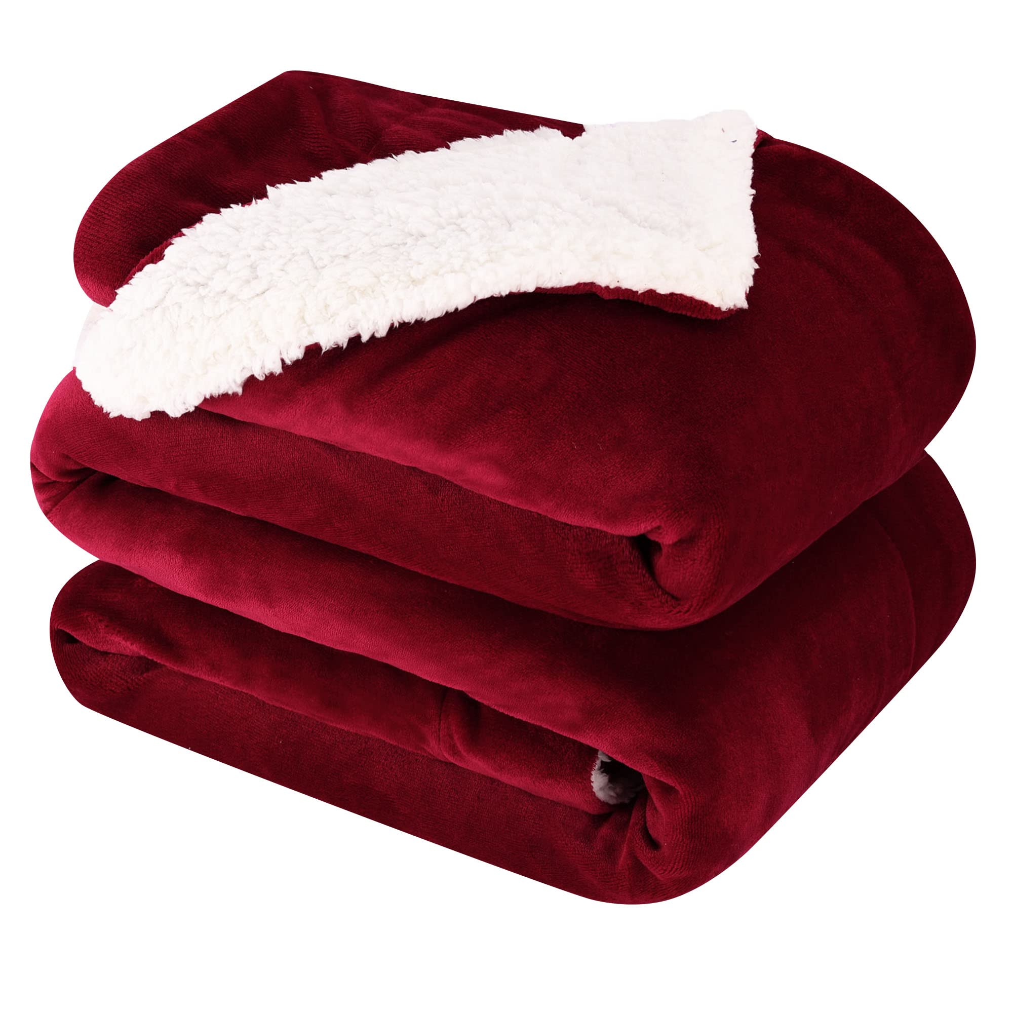 NANPIPER Sherpa Blanket Twin Thick Warm Blankets for Winter Bed Super Soft Fuzzy Flannel Fleece/Wool Like Reversible Velvet Plush Fabric(Light Grey Twin Size 60"x80")
