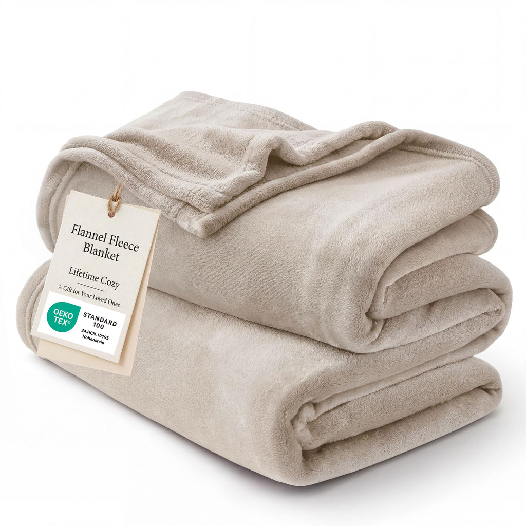 Bedsure Grey Queen Size GentleSoft Fleece Blanket 90×90 Inch, Anti-Static Cozy Microfiber Throw Blanket Gift for Men