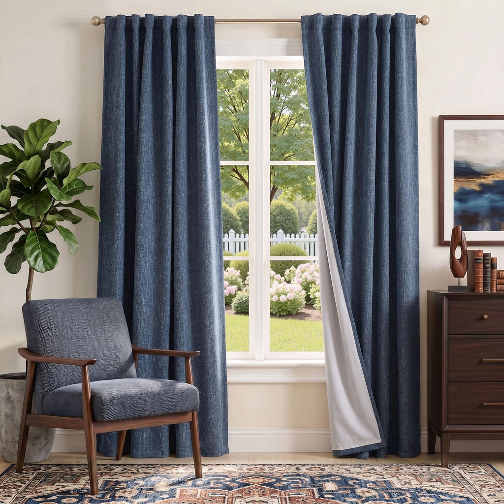 jinchan Taupe Printed Curtains Modern Jacquard Curtains with Herringbone Geometric Zigzag Pattern Room Darkening Drapes for Living Room Bedroom Grommet Top Window Treatments 63 Inch Length 2 Panels