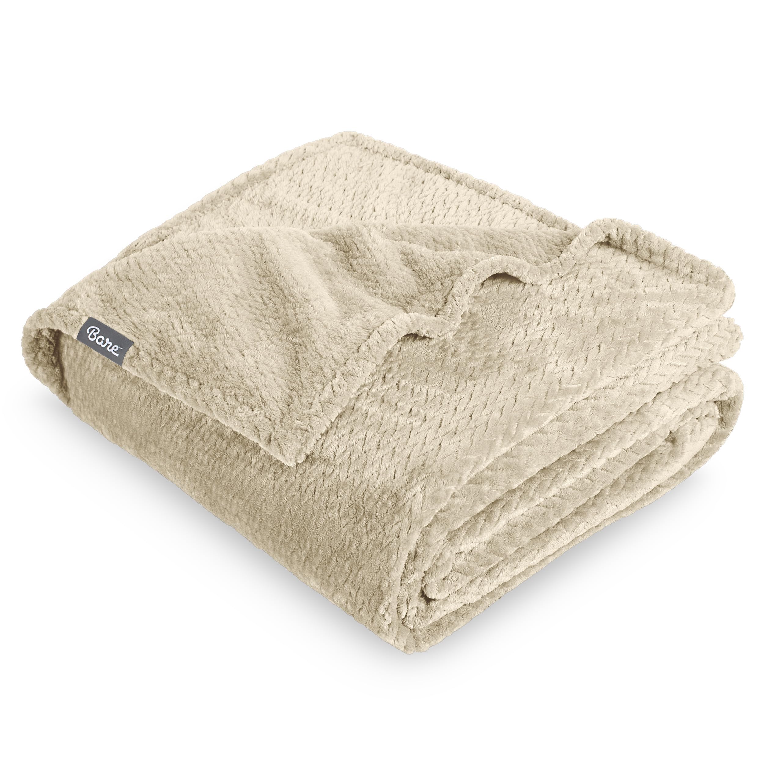 Bare Home Fleece Blanket - King Size - Ultra-Soft Lightweight for Bed, Sofa, and Couch - Luxury Microplush - Cozy Warm Blanket (King, Grey)