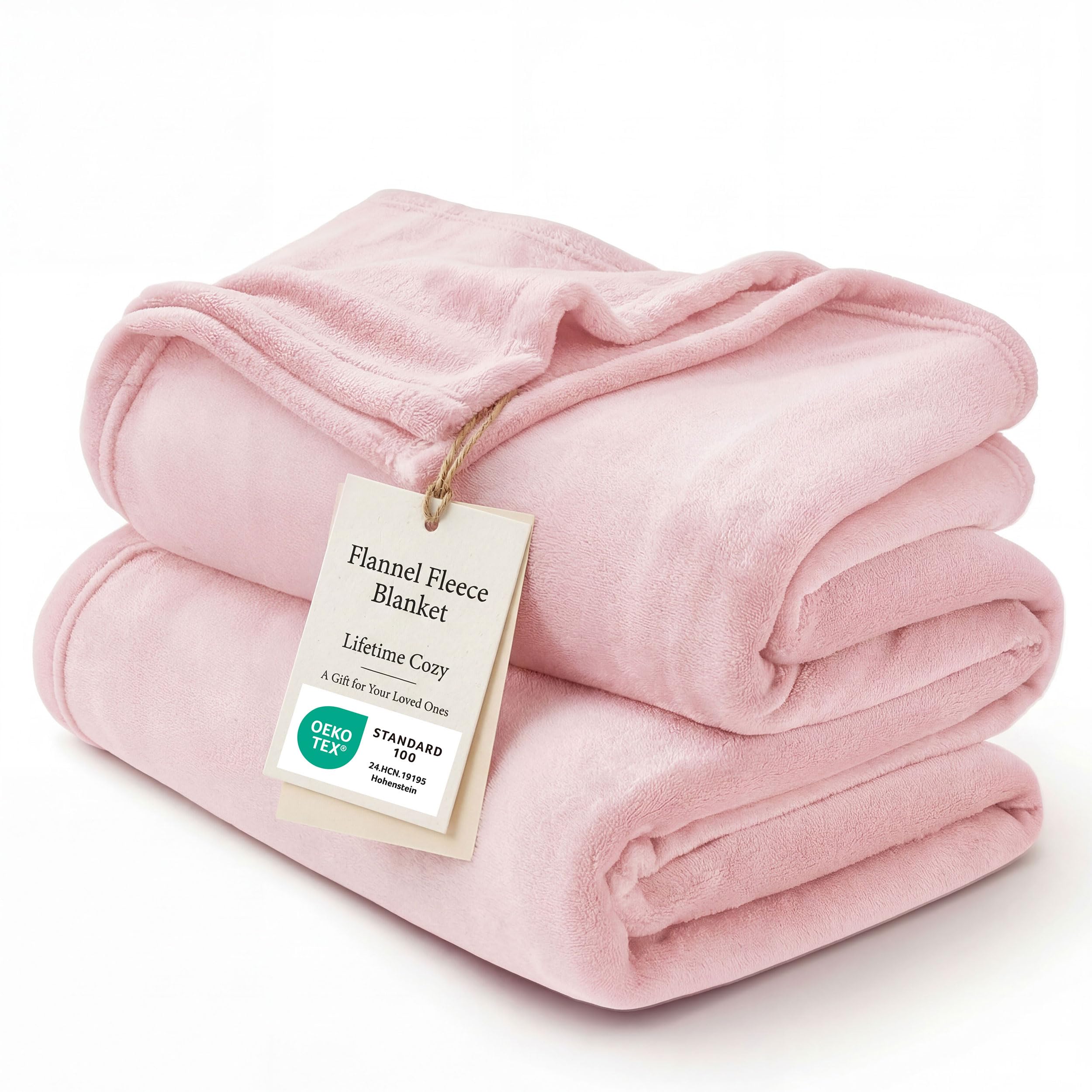 Bedsure GentleSoft Fleece Blanket Twin Size Cream - 300GSM Lightweight Plush Fuzzy Cozy Soft Warm Blanket for Bed, Sofa, Couch, Travel, Camping, 60x80 inches
