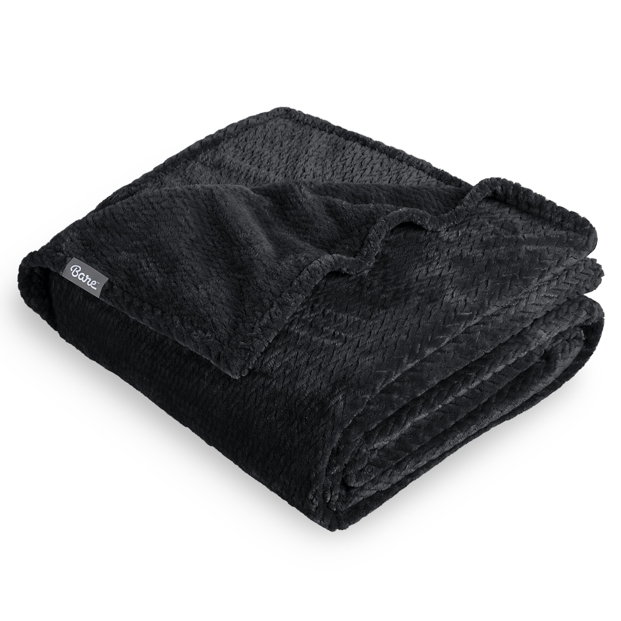 Bare Home Fleece Blanket - King Size - Ultra-Soft Lightweight for Bed, Sofa, and Couch - Luxury Microplush - Cozy Warm Blanket (King, Grey)