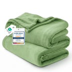 Bedsure GentleSoft Fleece Blanket Twin Size Cream - 300GSM Lightweight Plush Fuzzy Cozy Soft Warm Blanket for Bed, Sofa, Couch, Travel, Camping, 60x80 inches