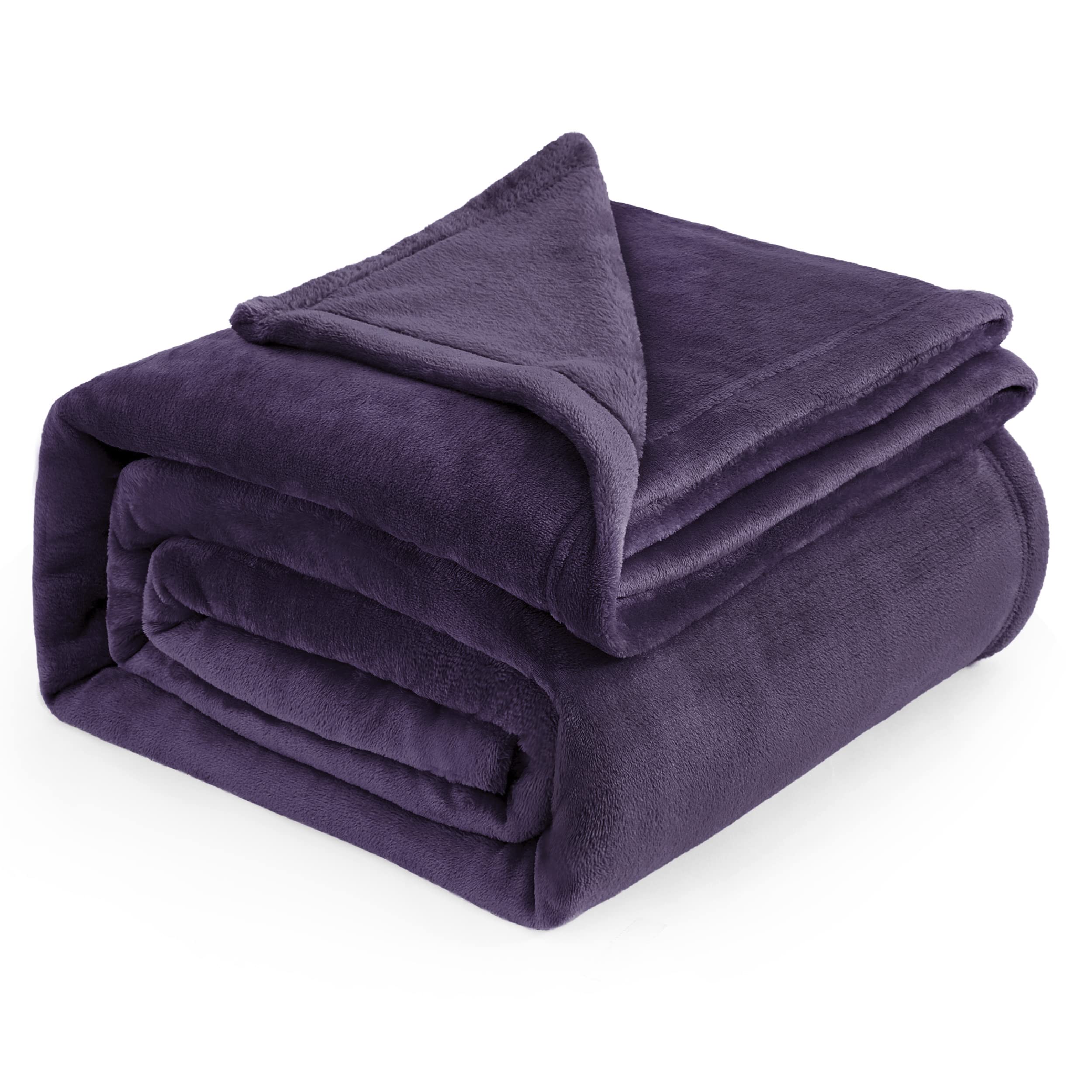 Bedsure Grey Queen Size GentleSoft Fleece Blanket 90×90 Inch, Anti-Static Cozy Microfiber Throw Blanket Gift for Men