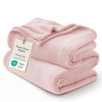 Bedsure GentleSoft Fleece Blanket Twin Size Cream - 300GSM Lightweight Plush Fuzzy Cozy Soft Warm Blanket for Bed, Sofa, Couch, Travel, Camping, 60x80 inches