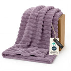 Bedsure GentleSoft Fleece Bed Blankets Full Size - Cozy Soft Blankets for Women, Cute Small Throws for Girls, Beige, 84x90 Inches