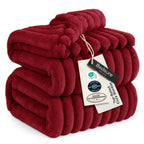 Bedsure GentleSoft Blankets Queen Size for Bed - Cozy Soft Sofa Couch Cover Blankets for Women, Cute Large Bedding Fleece Throws for Girls, Off White, 90x90 Inches