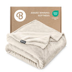 Bare Home Fleece Blanket - King Size - Ultra-Soft Lightweight for Bed, Sofa, and Couch - Luxury Microplush - Cozy Warm Blanket (King, Grey)