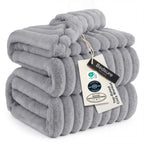 Bedsure GentleSoft Fleece Bed Blankets Full Size - Cozy Soft Blankets for Women, Cute Small Throws for Girls, Beige, 84x90 Inches