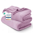 Bedsure GentleSoft Fleece Blanket Twin Size Cream - 300GSM Lightweight Plush Fuzzy Cozy Soft Warm Blanket for Bed, Sofa, Couch, Travel, Camping, 60x80 inches