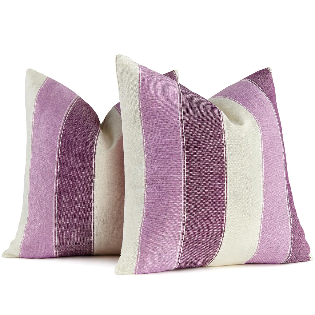 AmHoo Pack of 2 Farmhouse Stripe Check Throw Pillow Covers Set Case Cotton Linen Decorative Pillowcases Cushion Cover for Couch Bench Sofa 18x18 Inch Sage Green